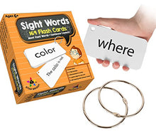 Load image into Gallery viewer, Star Right Education Sight Words Flash Cards, 169 Sight Words and Sentences With 2 Rings
