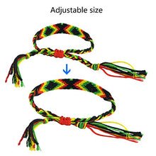 Load image into Gallery viewer, obmwang 16 Pieces Nepal Woven Friendship Bracelets Adjustable Braided Bracelets with a Sliding Knot Closure for Kids, Girls, Women and Men
