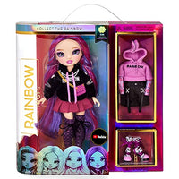 Rainbow High Series 3 EMI Vanda Fashion Doll  Orchid (Deep Purple) with 2 Designer Outfits to Mix & Match with Accessories