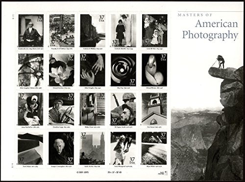 Masters of American Photography Collectible Sheet of 20 37 Cent Stamps Scott 3649