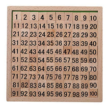 Load image into Gallery viewer, Wooden Toys Hundred Board 1-100 Consecutive Numbers Wooden Educational Game for Kids with Storage Bag, W8.26 L8.26inches

