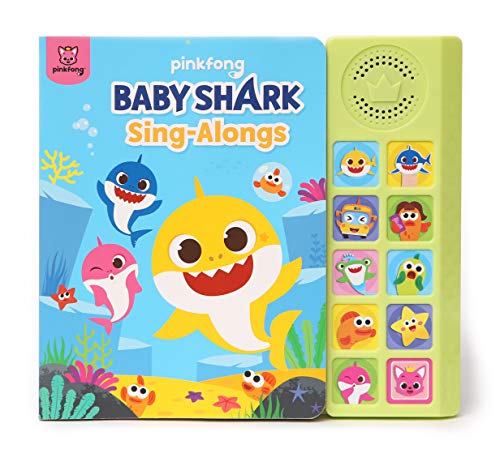 Baby Shark Sing-Alongs 10 Button Sound Book | Baby Shark Toys, Baby Shark Books | Learning & Education Toys | Interactive Baby Books for Toddlers 1-3 | Gifts for Boys & Girls