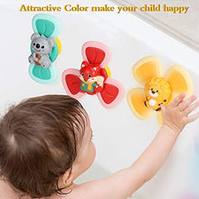 Load image into Gallery viewer, 3Pcs Suction Cup Spinning Top Toy, Spin Sucker Spinning Top Spinner Toy, Baby Bath Toys, Safe Interesting Table Sucker Gameplay Early Learner Toys for Baby Toys Kids Girls Boys (3 PCS)
