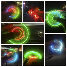 Load image into Gallery viewer, FIGROL LED Light Fidget Spinner, Rainbow Fidget Toy Light Finger Hand Spinner for Kids Adults(Blue)
