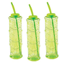 Load image into Gallery viewer, Tiki Plastic Yard Glasses - Party Supplies - 6 Pieces
