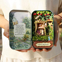 Load image into Gallery viewer, Miniature Mini Dollhouses 3D Natural Themed Puzzles with LED Furniture Christmas Gift Children&#39;s Birthday Gift Evening Story(Forest)
