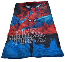 Load image into Gallery viewer, Idea Nuova Marvel Spiderman 3 Piece Slumber Tote Set with Sleeping Bag, Push Light and Reusable Tote Bag
