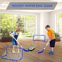 Load image into Gallery viewer, CUKU Kids Toys - Hover Hockey Set with Rechargeable Hover Soccer 2 Goals - Air Power Training Ball Playing Hockey Game - Hockey Toys 3 4 5 6 7 8 9 10 11 12 Year Old Boys Girls Best Gift
