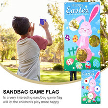 Load image into Gallery viewer, SOIMISS Easter Themed Bunnies Family Toss Game Banner with 3 Bean Bags Yard Game for Easter Party Kids Gift School Home Office Indoor Decorations Random Color
