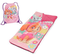 Idea Nuova Nickelodeon Paw Patrol Skye and Everest Drawstring Carry Bag with Nap Mat, Pink