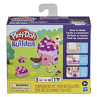 Play-Doh Builder Fairy House Toy Building Kit for Kids 5 Years and Up with 3 Non-Toxic Colors - Easy to Build DIY Craft Set