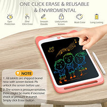 Load image into Gallery viewer, Jasonwell Kids Drawing Pad Doodle Board 12&#39;&#39; Colorful Toddler Scribbler Board Erasable LCD Writing Tablet Light Drawing Board Educational Learning Toys Gift for 2 3 4 5 6 7 8 Year Old Girls Boys
