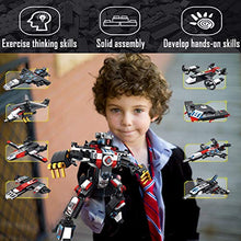Load image into Gallery viewer, Interight STEM Building Toys, 744 PCS Robot Building Block for 6-8-10 Year Old Boys, Creative Bricks Kits for 8 Small Fighter and a Big Robot or UFO Fighter, Best Gifts for Kids&#39; Parent-Child Game
