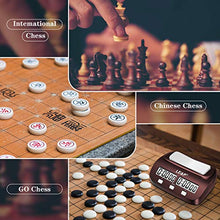 Load image into Gallery viewer, Chess Clock Digital Chess Timer Count UP/ Down Bonus Delay Chess Clock, Portable (Brown)
