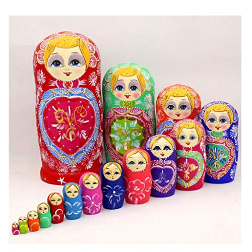 QIFFIY Nesting Dolls Gift The Traditional Hand-Painted Size of The 15-Layer Matryoshka Gift is11.8 inches 5.5 inches Exquisite Resistant to Fall Matryoshka