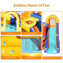 Load image into Gallery viewer, Lpjntt Inflatable Bounce House, Slide Castle IndoorOutdoor Playhouse for Little Kids,Water Slide Park w Jumping Area, Climbing Wall, Splash Pool
