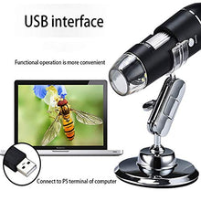 Load image into Gallery viewer, ShiSyan Adjustable 1600X 2MP 8 LED Digital Microscope for Type-C/Micro USB Magnifier Electronic Stereo USB Endoscope for Phone PC Compound Microscop (Color : A, Magnification : 500X)
