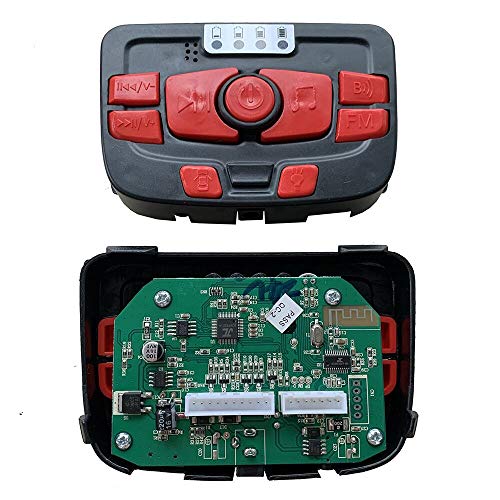 jiaruixin 24V Children Electric Vehicle Multi-Function PCB Centre Panel, Printed Circuit Board Motherboard Control Entertainment Operation System Accessories for Powered Wheels Replacement Parts