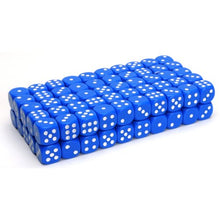 Load image into Gallery viewer, Wood Expressions WE Games Blue Dice with Rounded Corners - 100 Pack
