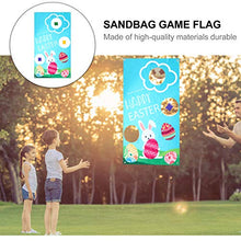 Load image into Gallery viewer, PRETYZOOM Easter Toss Game Bunny Themed Banner with 3 Bean Bags Family Yard Game Supplies for Easter
