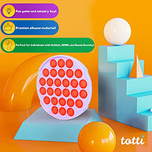Load image into Gallery viewer, All-New Totti Pop Fidget Toy Satisfying Big Push it Bubble Fidget Sensory Toy Stress and Anxiety Relief Novelty Gift for Both Children and Adults | Round, Orange
