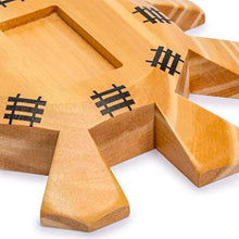 Load image into Gallery viewer, Yellow Mountain Imports Wooden Hub Centerpiece For Mexican Train Dominoes
