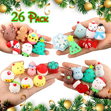 Load image into Gallery viewer, Squishies, Mochi Squishy Toys - Christmas Kawaii Cat Squishys Slow Rising Animals - Party Favors, Goodie Bag, Birthday Gifts, Mini Squishies Stress Reliever Toy Pack

