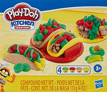 Load image into Gallery viewer, Play-Doh Kitchen Creations Taco Time Play Food Set for Kids 3 Years and Up with 4 Non-Toxic Colors
