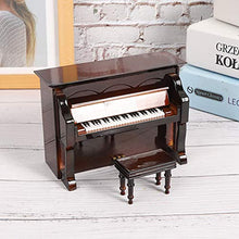 Load image into Gallery viewer, Natruss Musical Model Miniature Instruments Upright Piano Wooden Miniature Office for Home(Brown)
