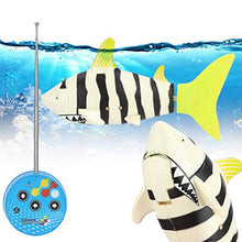 Load image into Gallery viewer, Simulation Baby Fish Toy, Mini Innovative Cute Animal Shaped Bath Toy Remote Control Toys Children Gift(Yellow Stripe)
