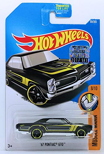 Hot Wheels 2017 Muscle Mania '67 Pontiac GTO 69/365, Black
