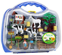 Load image into Gallery viewer, Kiddie Play Farm Toys Set with Farm Animals for Toddlers (25 pieces)
