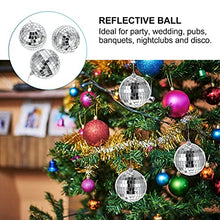 Load image into Gallery viewer, NUOBESTY 3Pcs Mirror Glass Disco Ball Reflective Balls Hanging Disco Lighting Ball Cake Topper for DJ Club Stage Bar Party Wedding Holiday Decoration 8cm Silver

