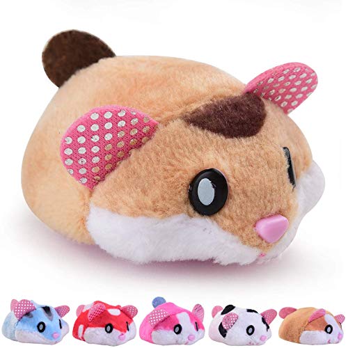 Hamster Toys for Kids Little Girl Boys Gift Suitable Toddlers Tools,Electric Tiny Track Toys Age 4-5 6-7 Great Gifts for Kids Hamburger Restaurant Pets Set Toy