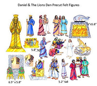 Daniel and The Lions Den Felt Figures for Flannel Board Bible Stories Precut
