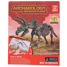 Load image into Gallery viewer, PRETYZOOM Dinosaur Dig Kit Luminous Dino Skeleton Fossil Excavation Set Interactive STEM Educational Toy for Boys Girls Children (Triceratops)

