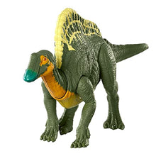 Load image into Gallery viewer, Jurassic World Roar Attack Ouranosaurus Camp Cretaceous Dinosaur Figure with Movable Joints, Realistic Sculpting, Strike Feature &amp; Sounds, Herbivore, Kids Gift 4 Years &amp; Up
