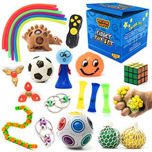 Load image into Gallery viewer, 24 Pcs Fidget Pack, Fidget Toy Set for Boys, Sensory Toys for Autistic Children, Stress Toys, Fidget Toys for Adults, Anxiety Relief Toys, Stress Balls, Fidget Spinner, Marble Mesh &amp; More
