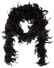 Load image into Gallery viewer, DELIGHTBOX 6&#39; Black Play Fancy Dress Up Toy Feather Boa (2 Pack)
