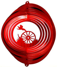 Load image into Gallery viewer, Stainless Steel Wind Spinner, 12&quot; Pheasant, Red
