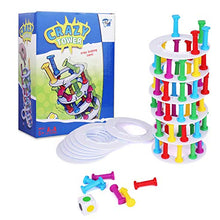 Load image into Gallery viewer, Point Games Crazy Tower - Stacking Tower Game with Fun Roman Column Design- Toppling Leaning Tower Toy with Dice - Developmental &amp; Interactive Puzzle, Test Stabilizing Skills- Ages 5+

