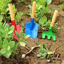 Load image into Gallery viewer, Yardwe 3PCS Kids Gardening Tools Set - Garden Tools Toy, Garden Tools with Wooden Handle for Kids (Random Color)
