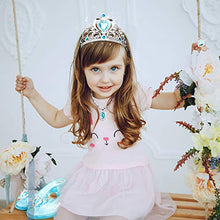 Load image into Gallery viewer, Hapgo Princess Dress Up Shoes Pretend Jewelry Boutique Fashion Accessories, Includes 4 Pairs of Shoes 2 Tiaras 2 Necklaces and Earrings for Toddler Girls Birthday Party Cosplay Costumes
