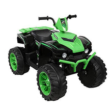 Load image into Gallery viewer, All Terrain Vehicle Dual Drive Ride On ATV Car for Kids with Slow Start Rechargeable Electric Car with 2 Different Speed Modes for Kids Boys Girls, Green
