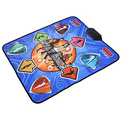 Vbestlife HD Dance Mat,Foldable Game Dancing Mat with Pad Single Player Television Interface,Computer Dual Purpose Somatosensory for PC/AV Video Game,etc.(us)