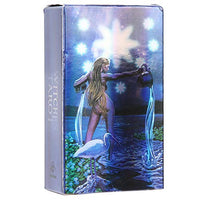 Tarot Card, 78 Tarot Cards Hologram Paper Flash Witch Tarot Cards Deck Classic English Future Telling Game Divination Card Interactive Board Game with Colorful Box for Beginner Experienced Reader(#1 )
