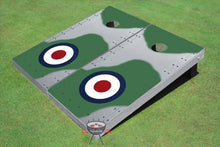 Load image into Gallery viewer, Custom Tailgate Rivet Mosquitoe Plane Themed Cornhole Boards
