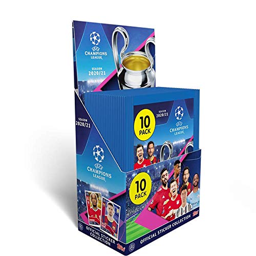 Topps Display 30 Envelopes of: UCL About Stickers T.20/21