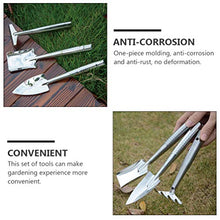 Load image into Gallery viewer, NUOBESTY Garden Tools Set 3pcs Stainless Steel Shovel Rake Planting Hand Shovels Mini Garden Rake
