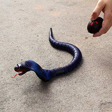 Load image into Gallery viewer, Tipmant RC Snake IR Remote Control Cobra Fake Realistic Naja Animal Crawlers Vehicle Scary Trick Kids Halloween Christmas Prank Toys Birthday Gifts (Blue)
